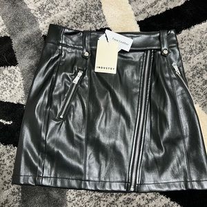 INDUSTRY Republic Faux Leather Skirt